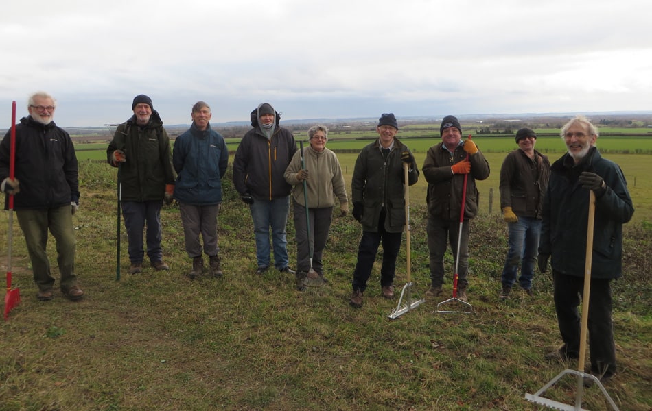 Nine members of monthly Magog Volunteer group, December 2017